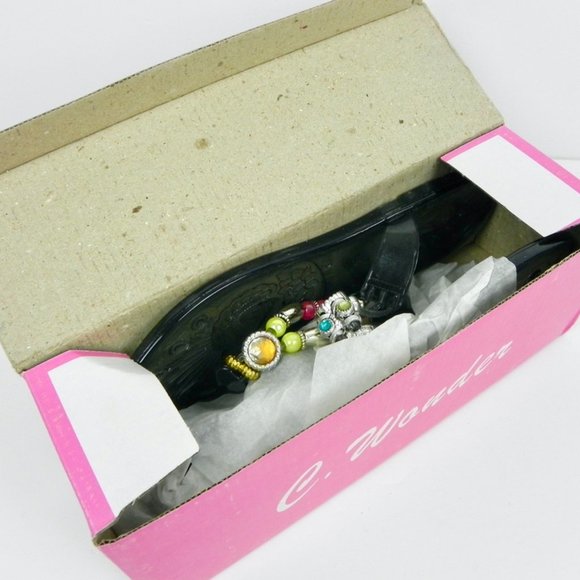 NWT Jewelled Flat Sandals | Clear Plastic Sandals - Size 8.5 to 9 - Picture 4 of 11